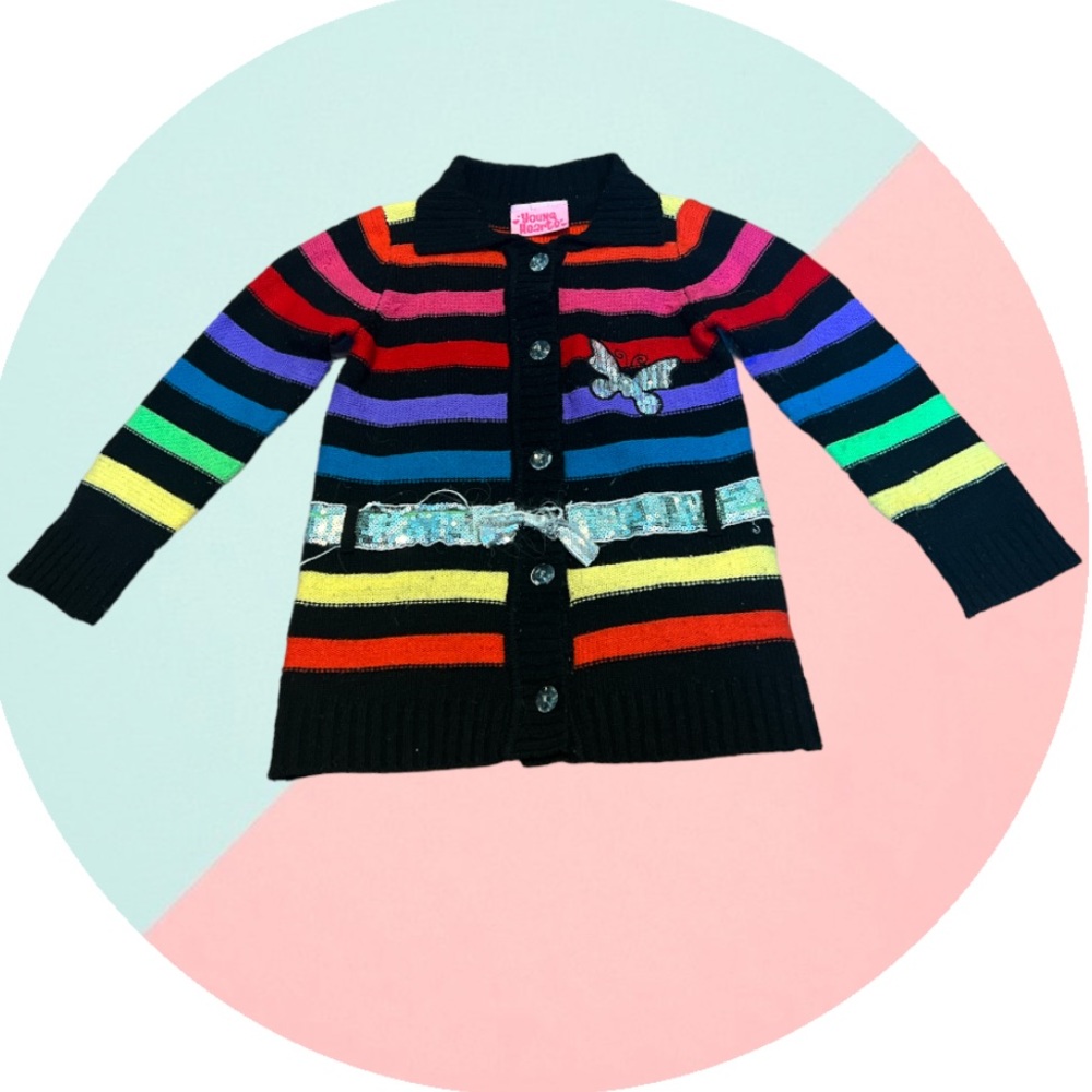 Young Hearts girls colorful sweater